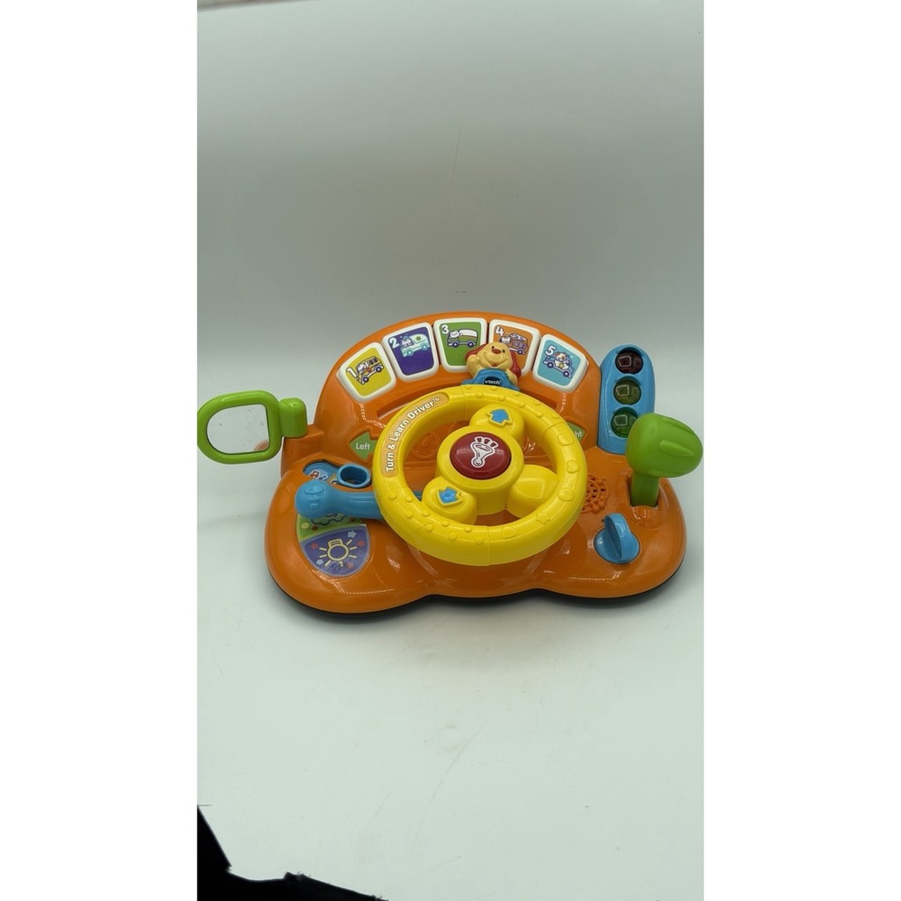 VTech Learn & Discover Driver Educational Numbers Lights Sound; Clean Works